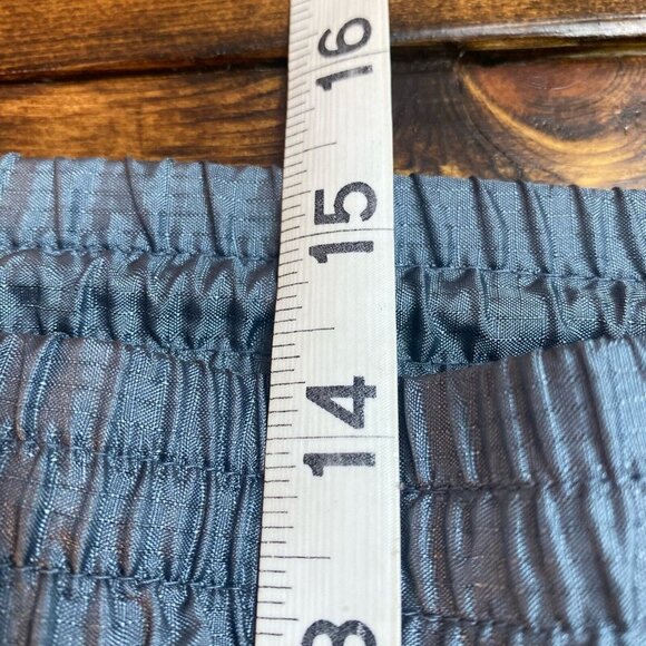 Profile Vintage Nylon elastic waist gray windbreaker track Pants size XL - Picture 6 of 8